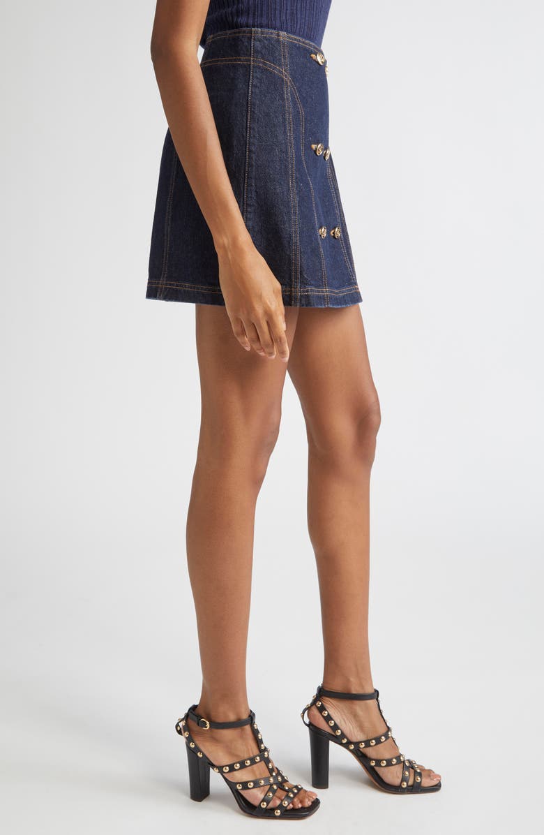 Ulla Johnson The Clara Denim Miniskirt, Alternate, color, Tigris