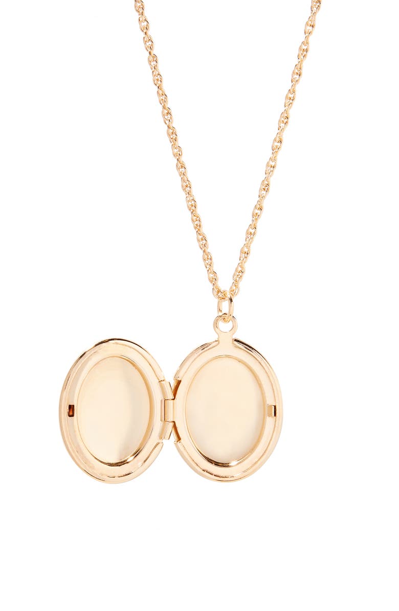 Brook and York Isla Personalized Monogram Locket Necklace, Alternate, color, 