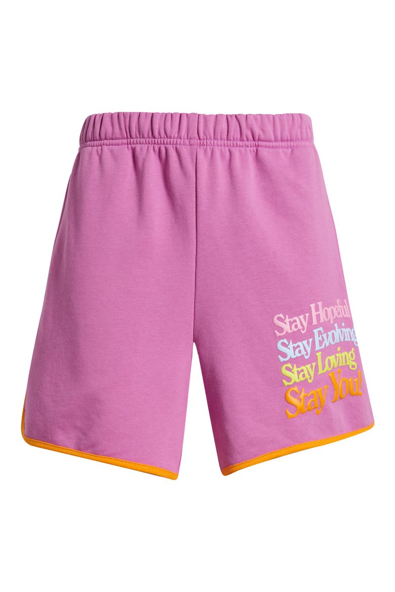 Stay You Sweat Shorts, Alternate, color, PINK