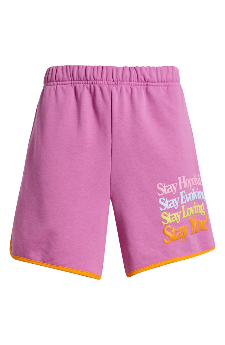 THE MAYFAIR GROUP Stay You Sweat Shorts, Alternate, color, Pink