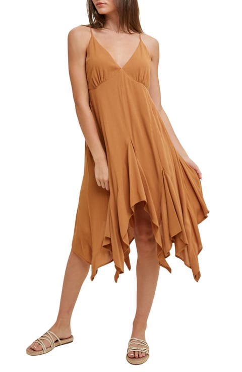 Handkerchief Hem Babydoll Dress