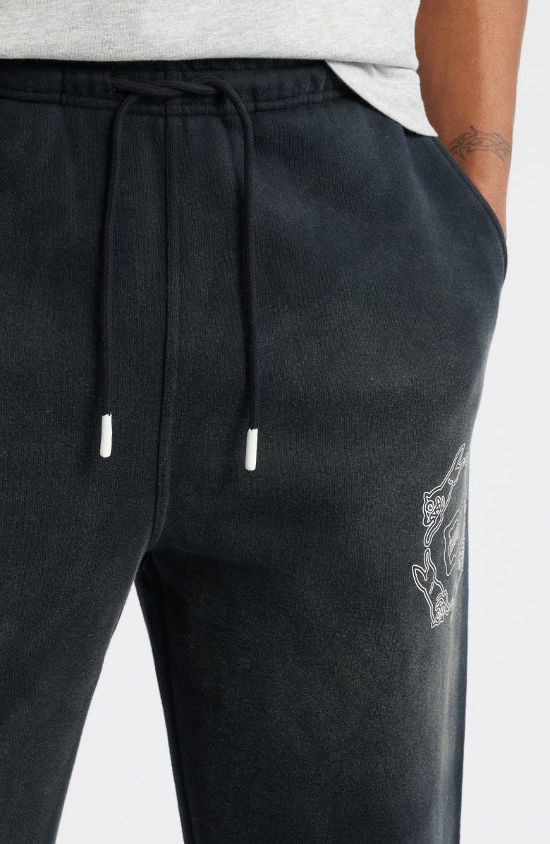 ICECREAM Big Time Graphic Sweatpants, Alternate, color, Black