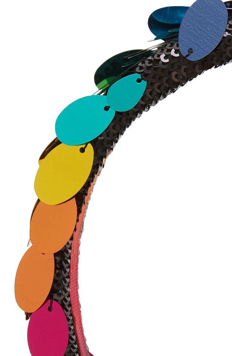 Kurt Geiger London Rainbow Metallic Sequin Paillette  display picture 3