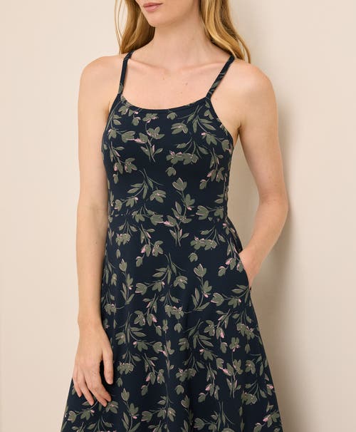 Pact Organic Cotton Fit & Flare Midi Dress In Multi