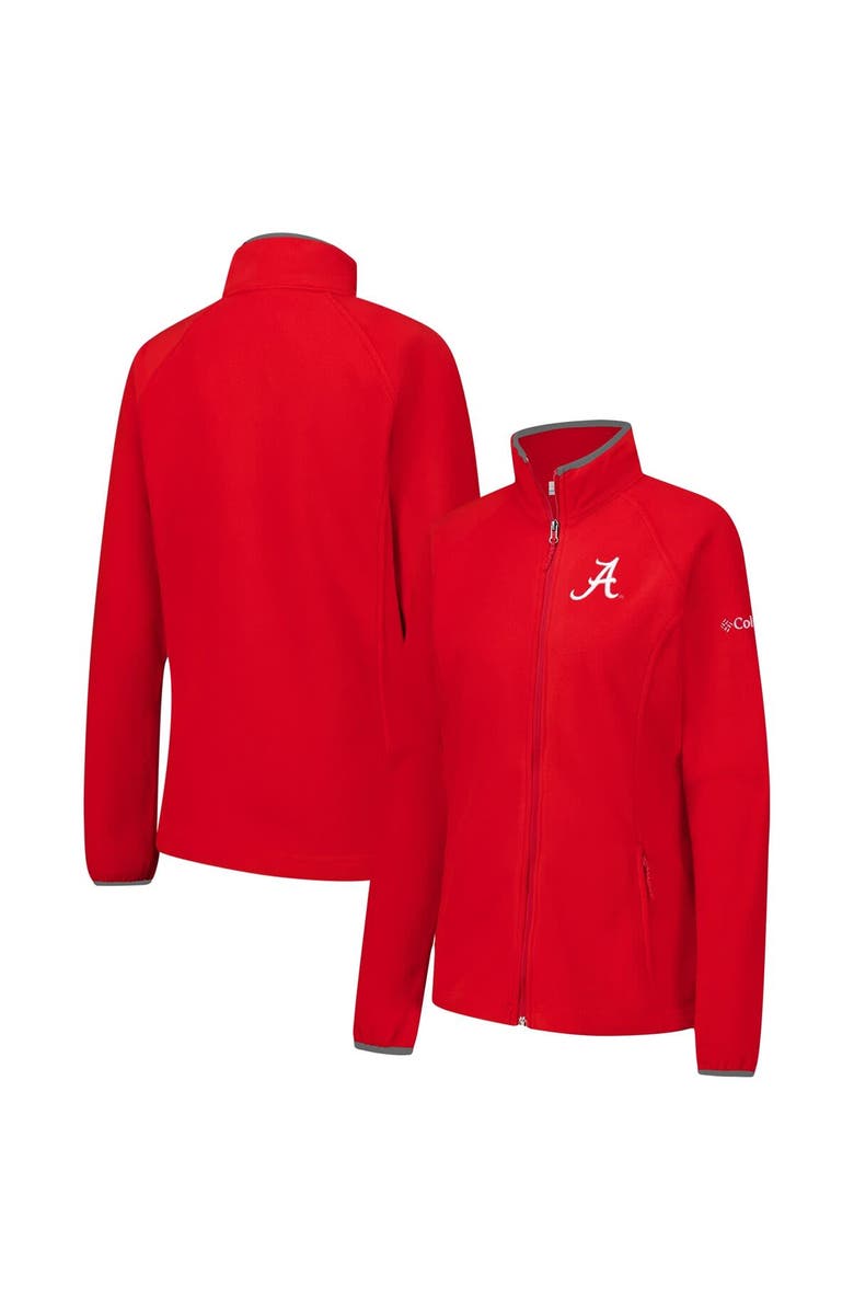 Columbia Women's Columbia  Crimson Alabama Crimson Tide Give & Go II Fleece Full-Zip Jacket, Main, color, 