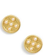 Karine Sultan Imitation Pearl Stud Earrings