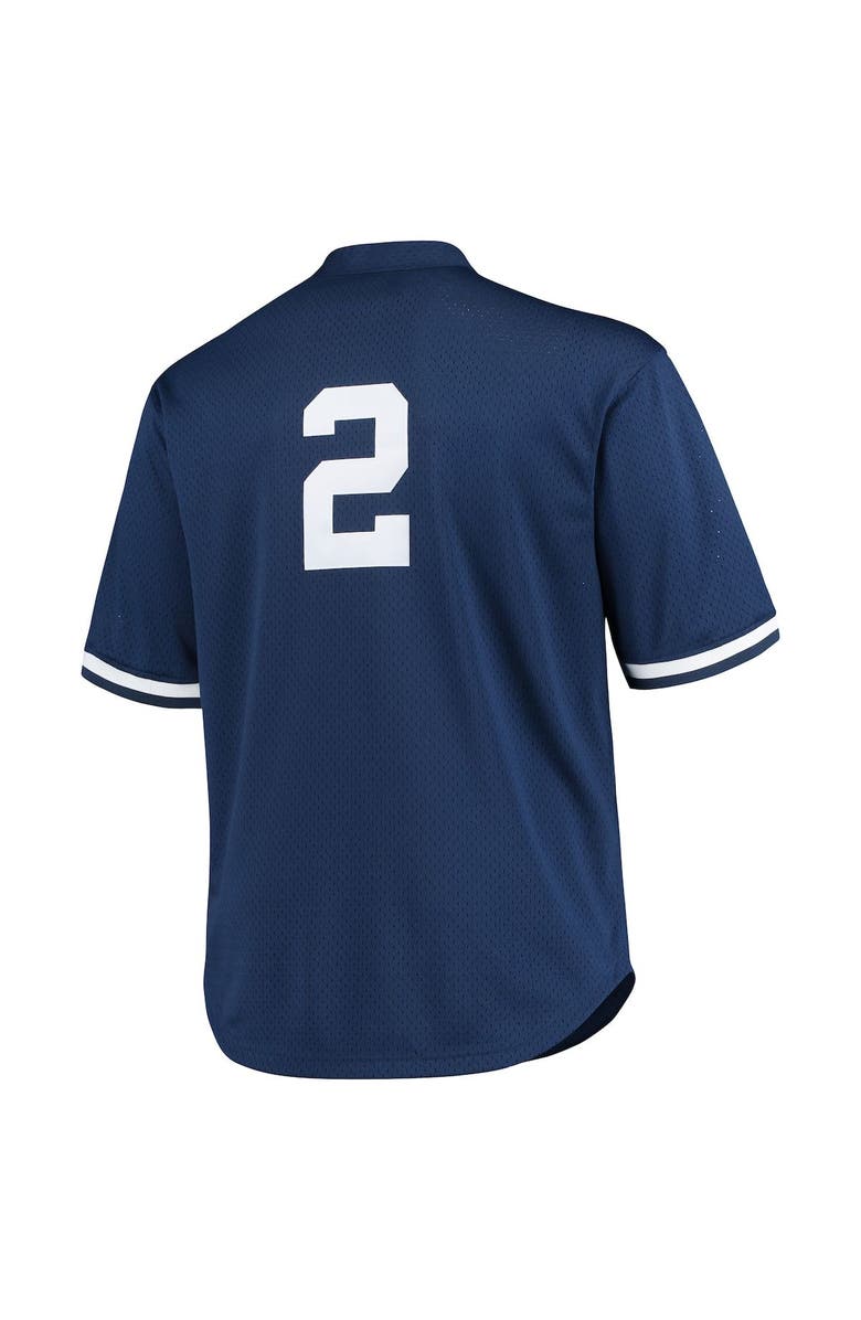 Mitchell & Ness Men's Mitchell & Ness Derek Jeter Navy New York Yankees Big & Tall Batting Practice Replica Player Jersey, Alternate, color, Navy