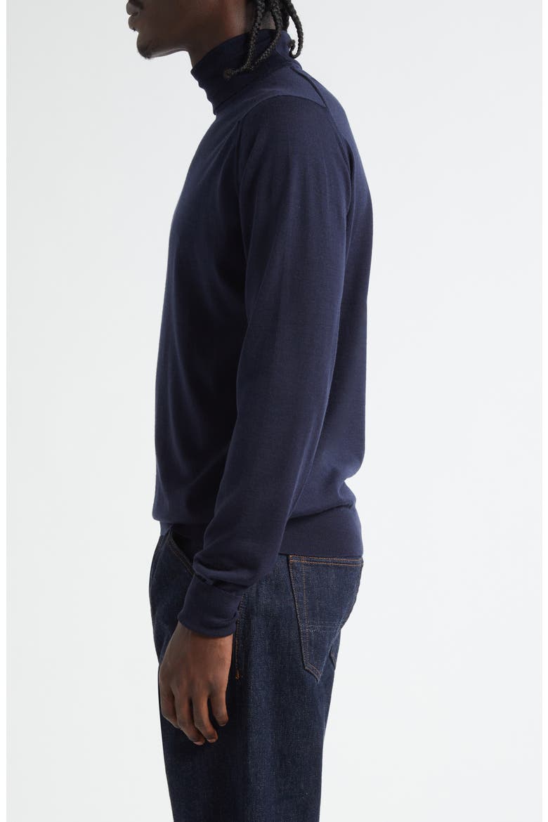 Richard Turtleneck Merino Wool Sweater, Alternate, color, NAVY
