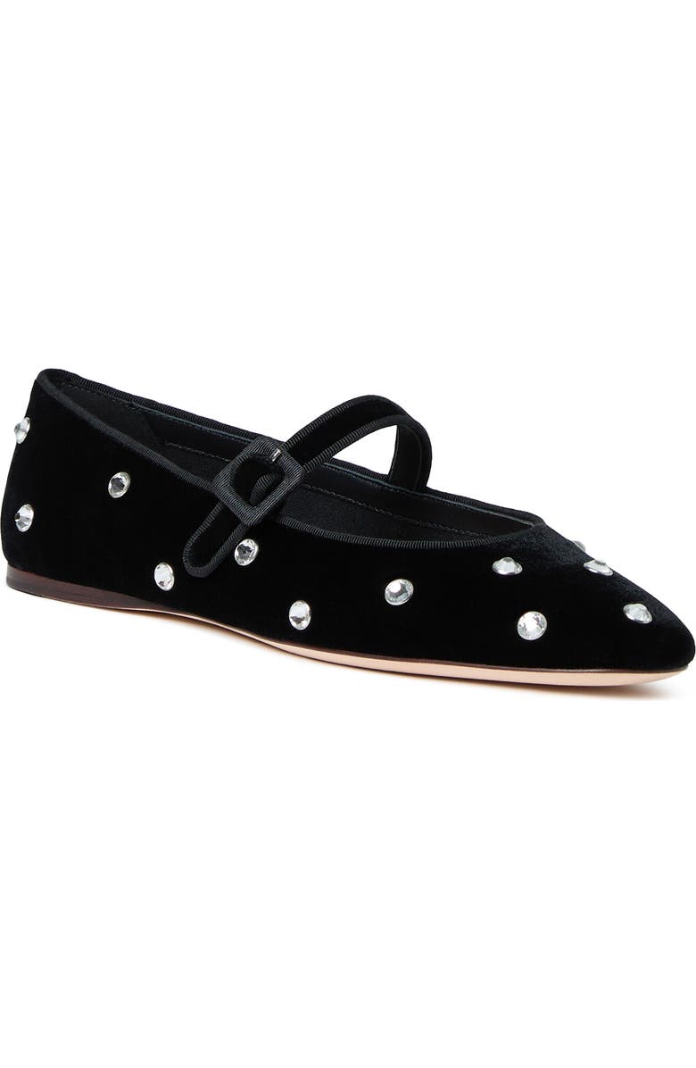 Loeffler Randall <p>Ginger Mary Jane Flat (Women) </p>, Main, color, Black/ Crystal