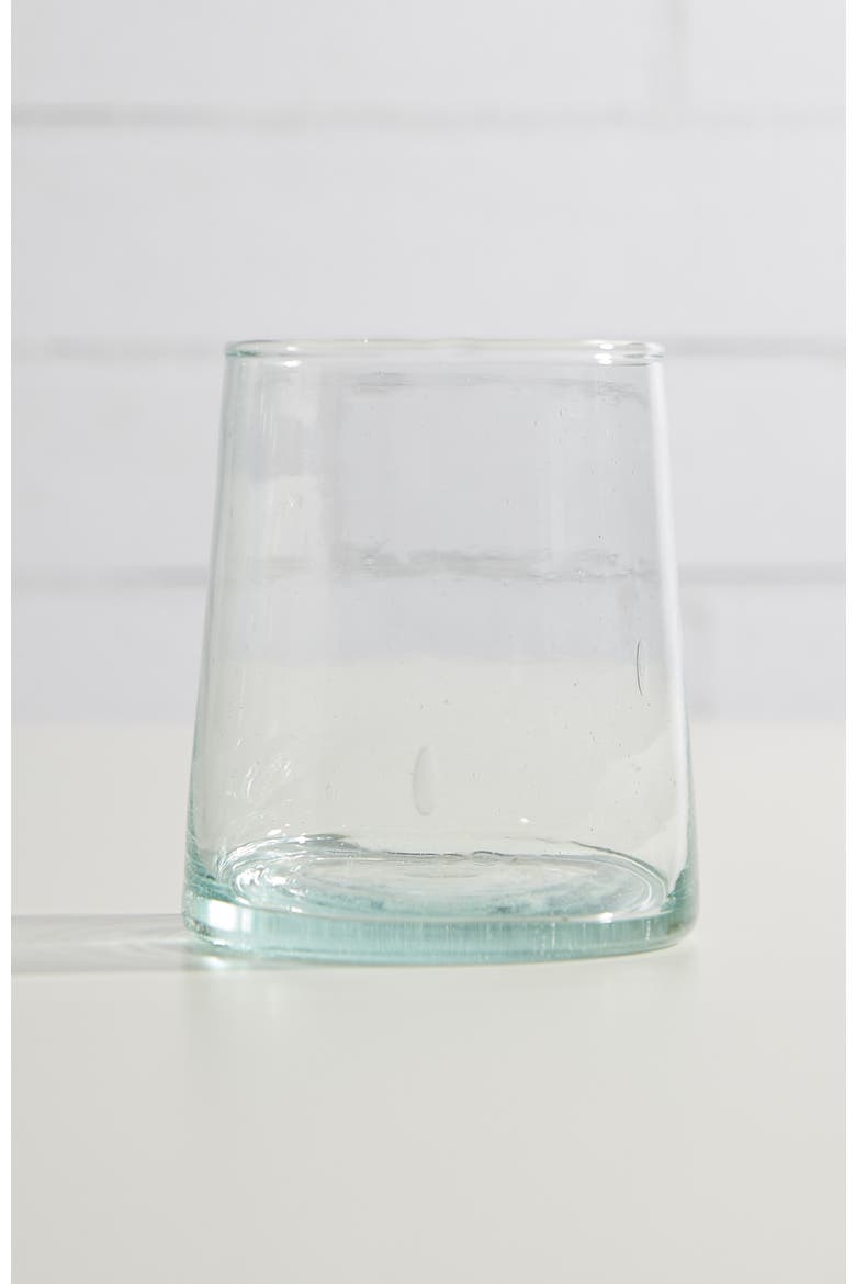 Moroccan Cone Glass Small, Alternate, color, WHITE
