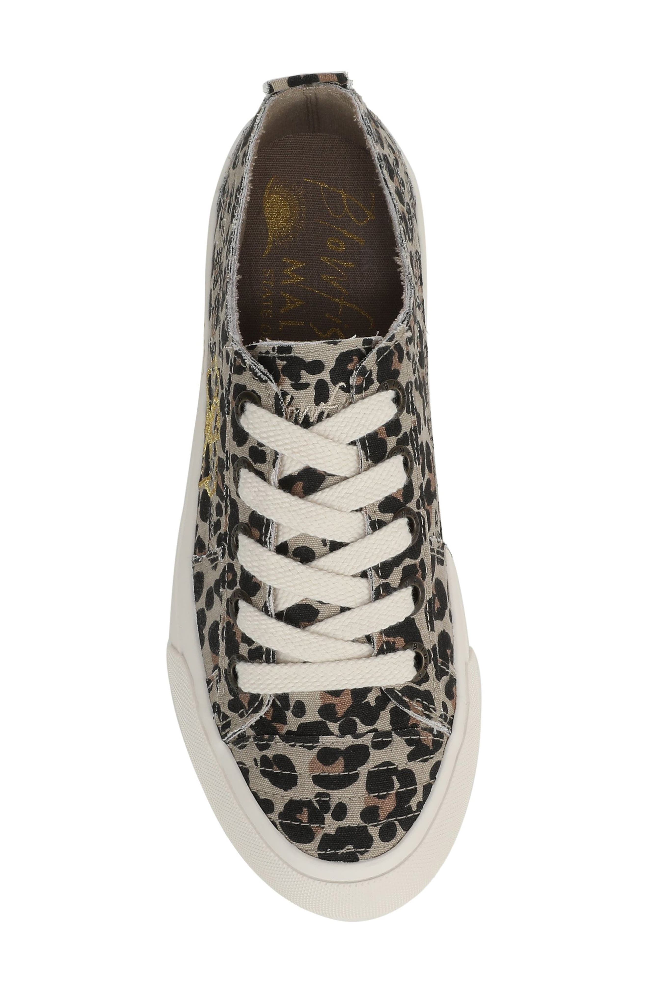 Blowfish Malibu Sadie Sun Embroidered Flower Platform Sneaker, Alternate, color, Leopard