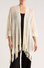 Nine West Raschel Knit Ruana