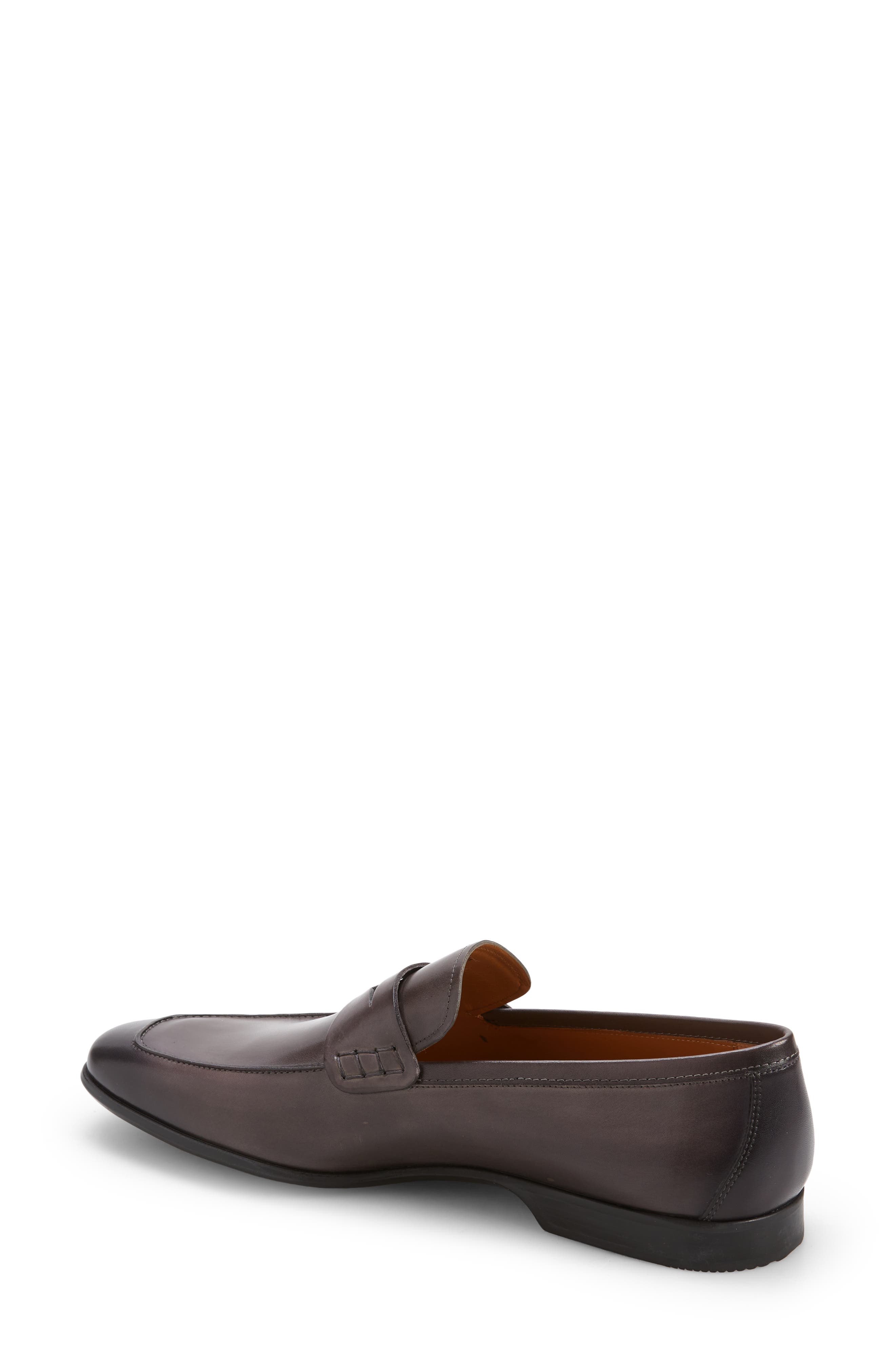 Ramiro II Apron Toe Penny Loafer, Alternate, color, GREY