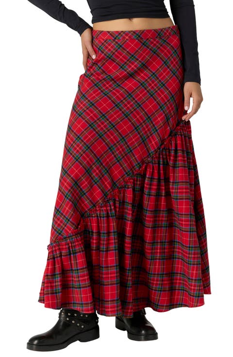 Emberwood Plaid Maxi Skirt