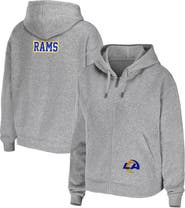 WEAR by Erin Andrews Women's WEAR by Erin Andrews Heathered Gray Los Angeles Rams Team Full-Zip Hoodie