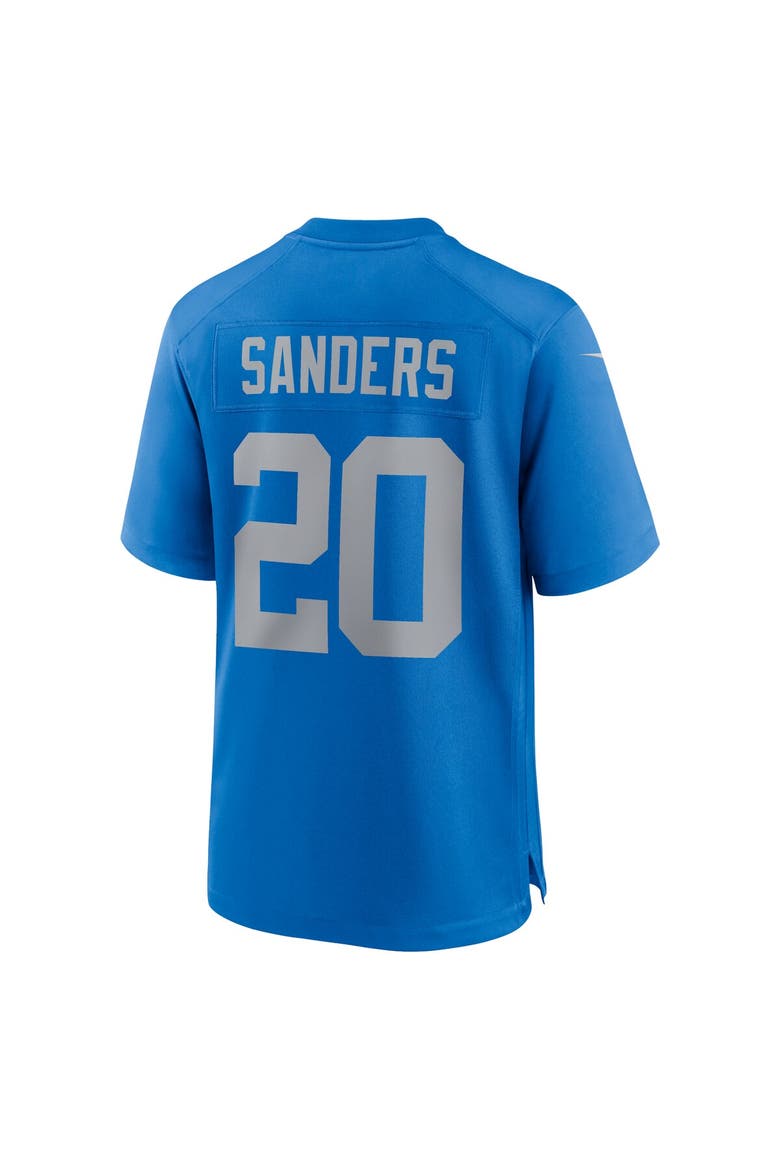 Men's Nike Barry Sanders  Blue Detroit Lions Alternate Game Jersey, Alternate, color, Blue