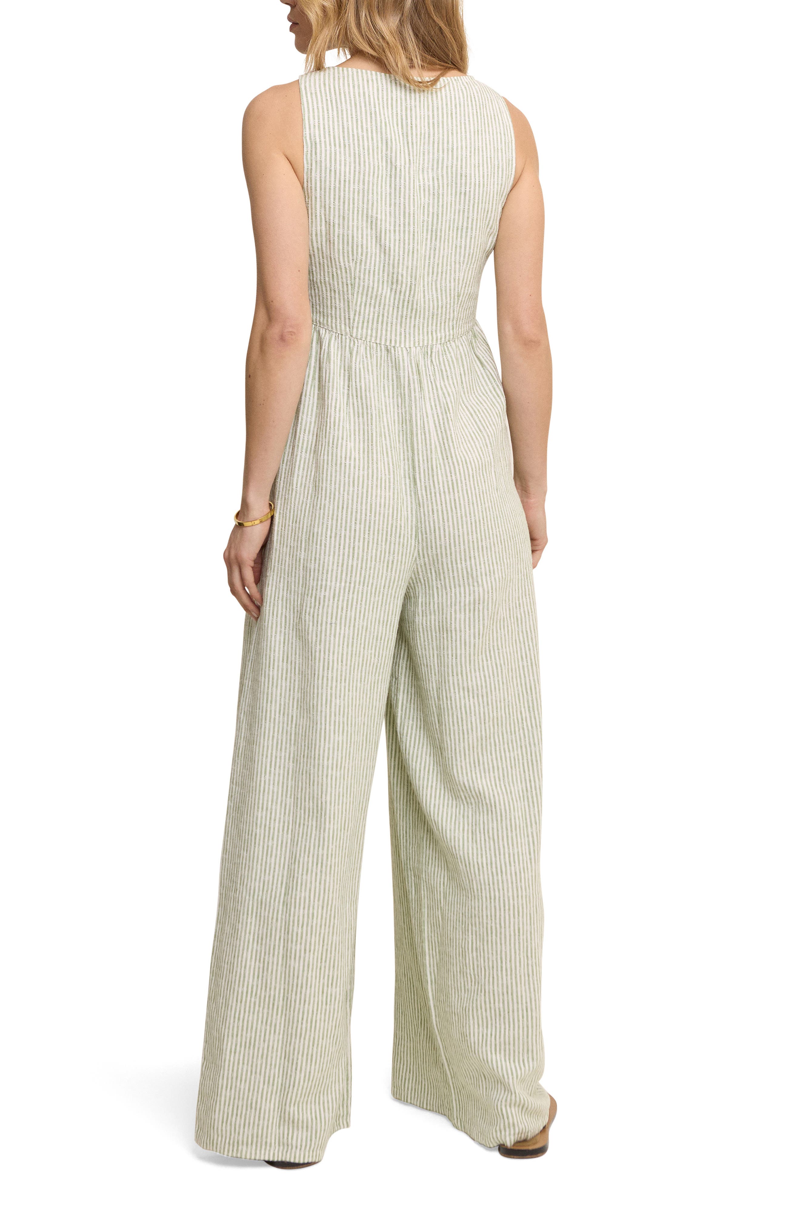 Cora Stripe Jumpsuit - image 2