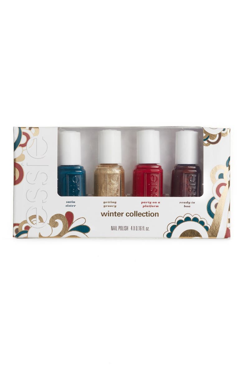 essie® Winter 2016 Mini Four-Pack, Main, color, NO COLOR