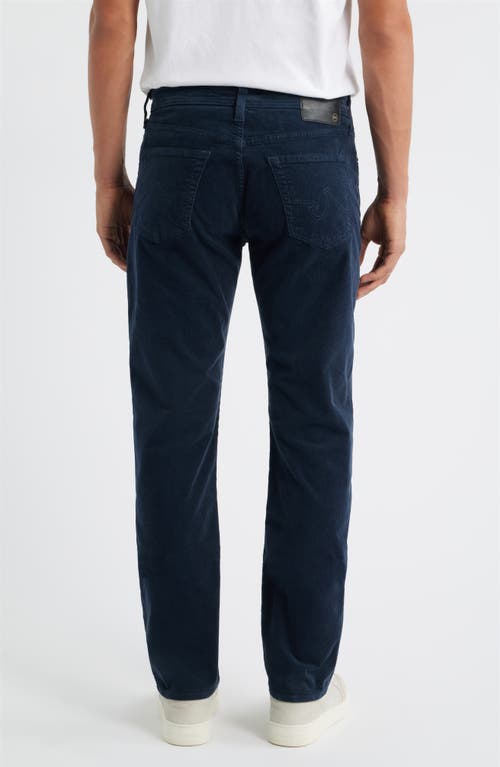 Ag Everett Straight Leg Corduroy Pants In Blue