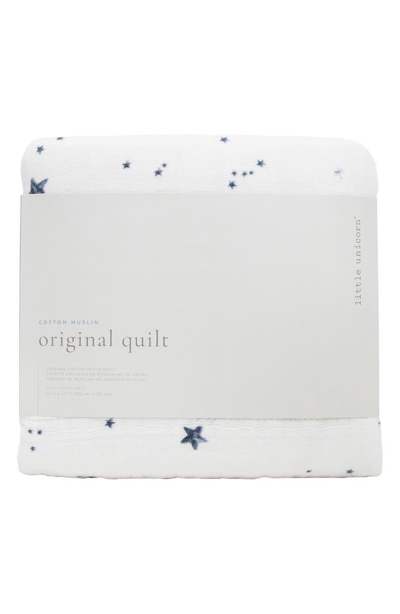 little unicorn Original Cotton Muslin Quilt, Alternate, color, Shooting Stars