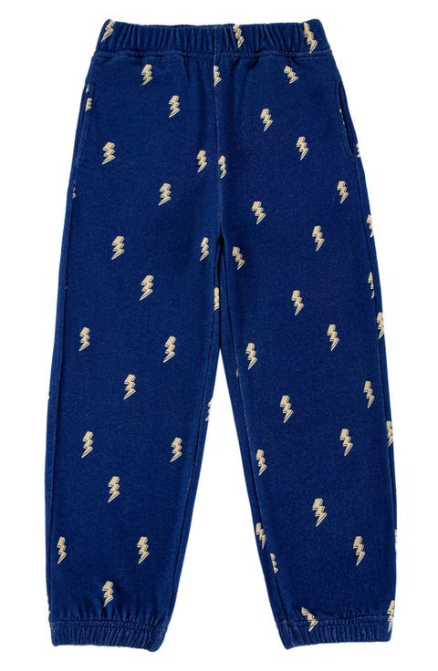 Kids' Lightning Bolt Fleece Joggers