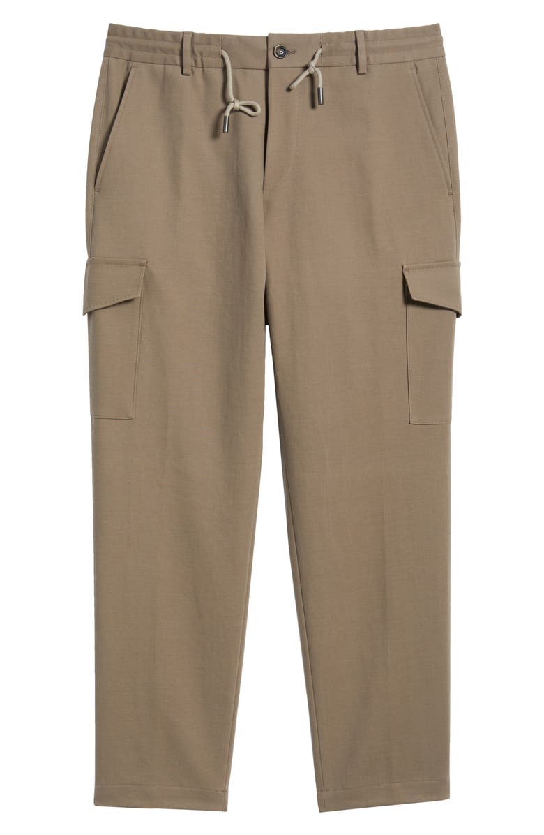 BOSS Pagol Stretch Cotton Drawstring Pants, Alternate, color, Open Green