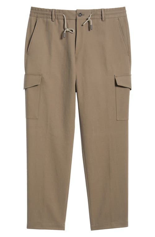 Hugo Boss Boss Pagol Stretch Cotton Drawstring Pants In Open Green