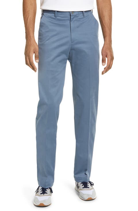 Stretch Cotton Flat Front Pants