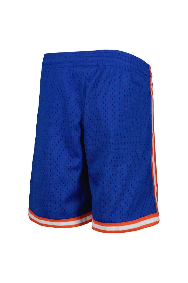 Youth Mitchell & Ness Blue New York Knicks 1991-92 Hardwood Classics Swingman Shorts, Alternate, color, Blue