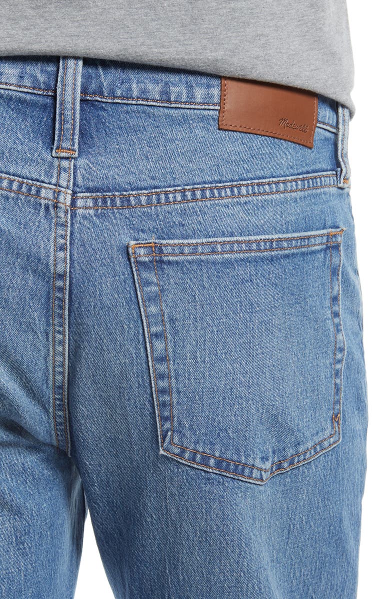 Madewell Authentic Flex Relaxed Taper Jeans, Alternate, color, Marcey Wash