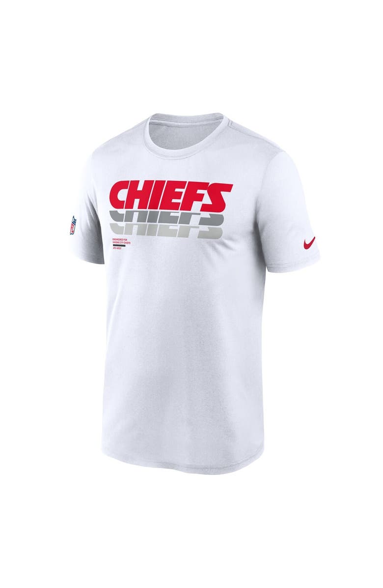 Nike Men's Nike White Kansas City Chiefs Sideline Legend Performance T-Shirt, Alternate, color, 
