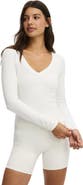 COTTON ON BODY Women's Active Ultra Soft Plunge Front Long Sleeve