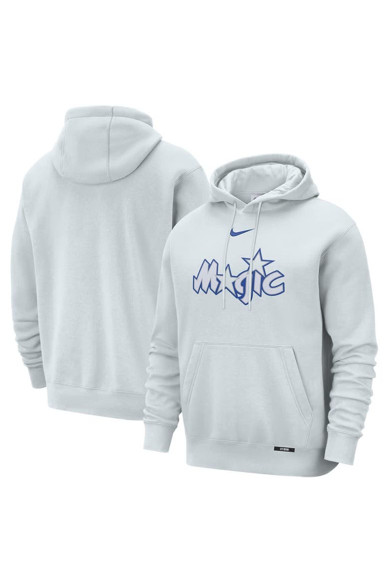 Men's Nike  Silver Orlando Magic 2025/26 City Edition Essential Remix Club Hoodie, Main, color, Silver
