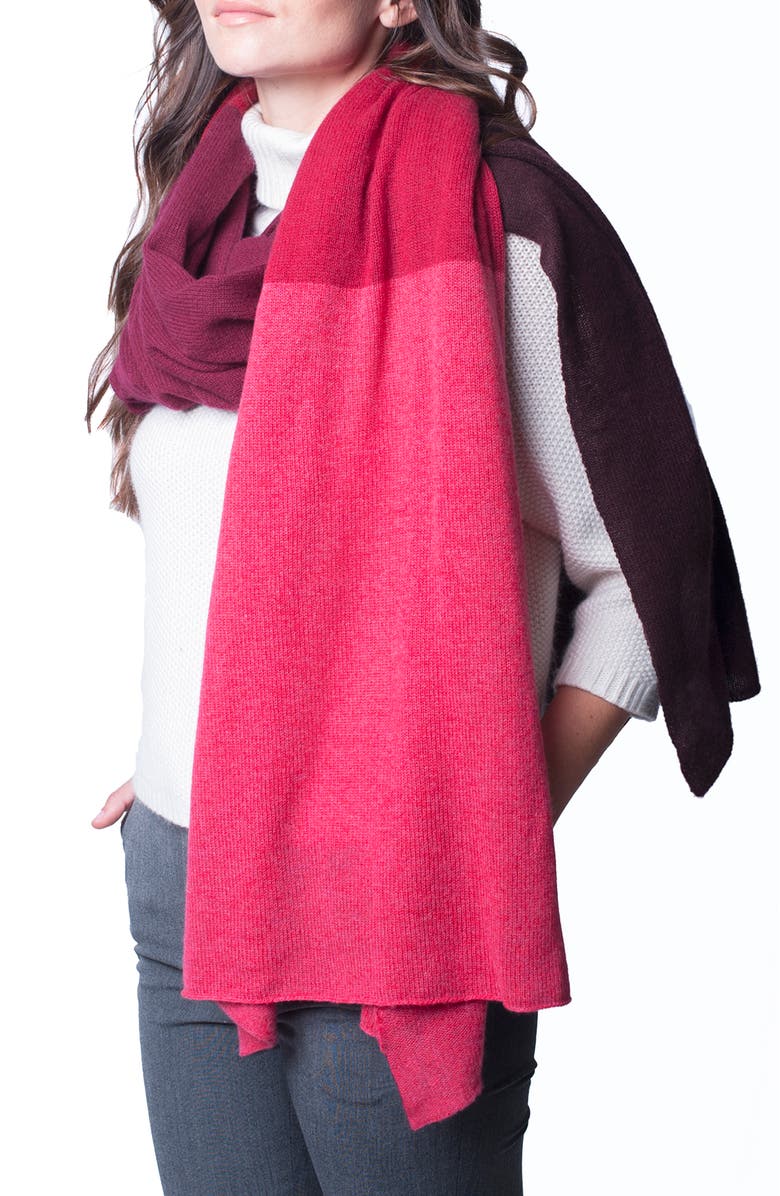 Portolano Cashmere wide wrap multicolor, Alternate, color, 