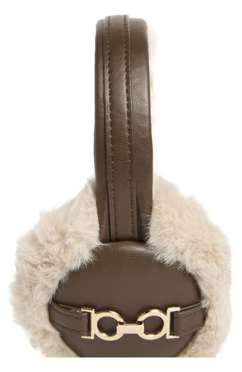 Vince Camuto Faux Fur Earmuffs In Brown