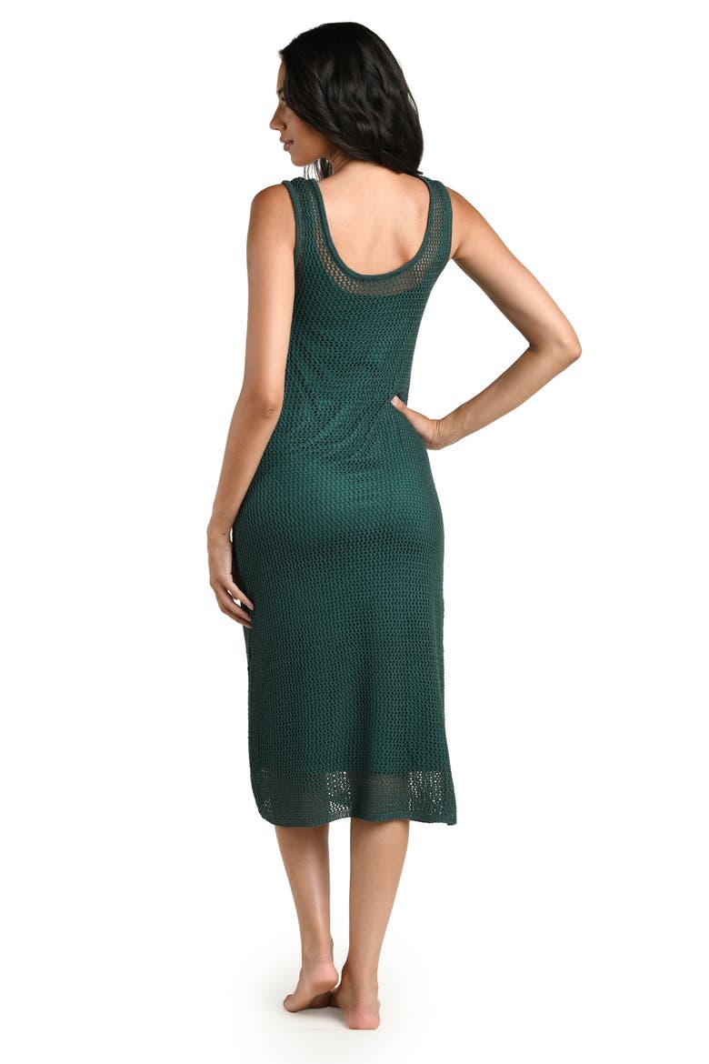 Salted Stitch Crochet Midi Cover-Up Dress, Alternate, color, JUNGLE