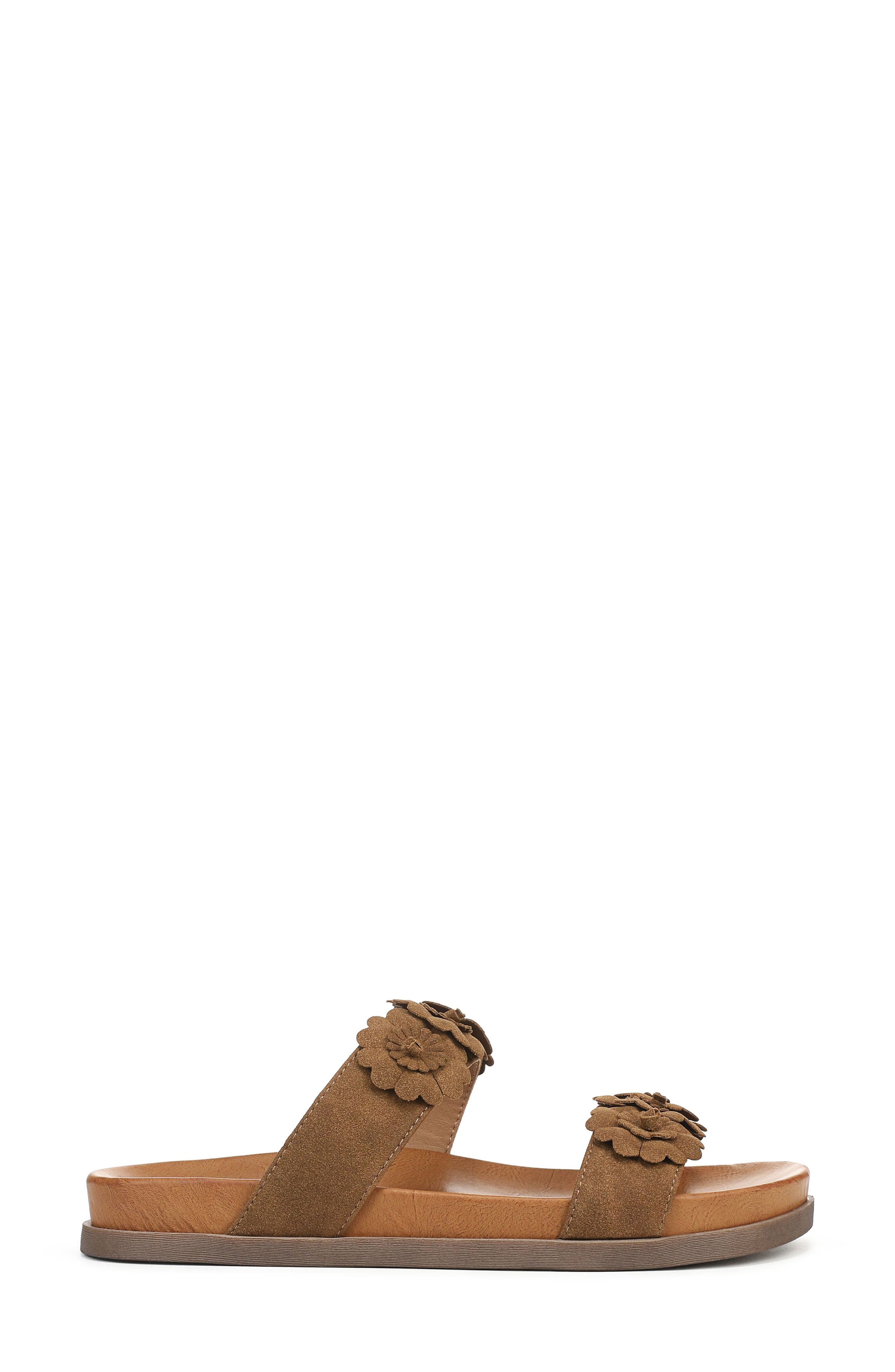 Blowfish Malibu Lovely Slide Sandal, Alternate, color, Scotch Brown Faux Suede