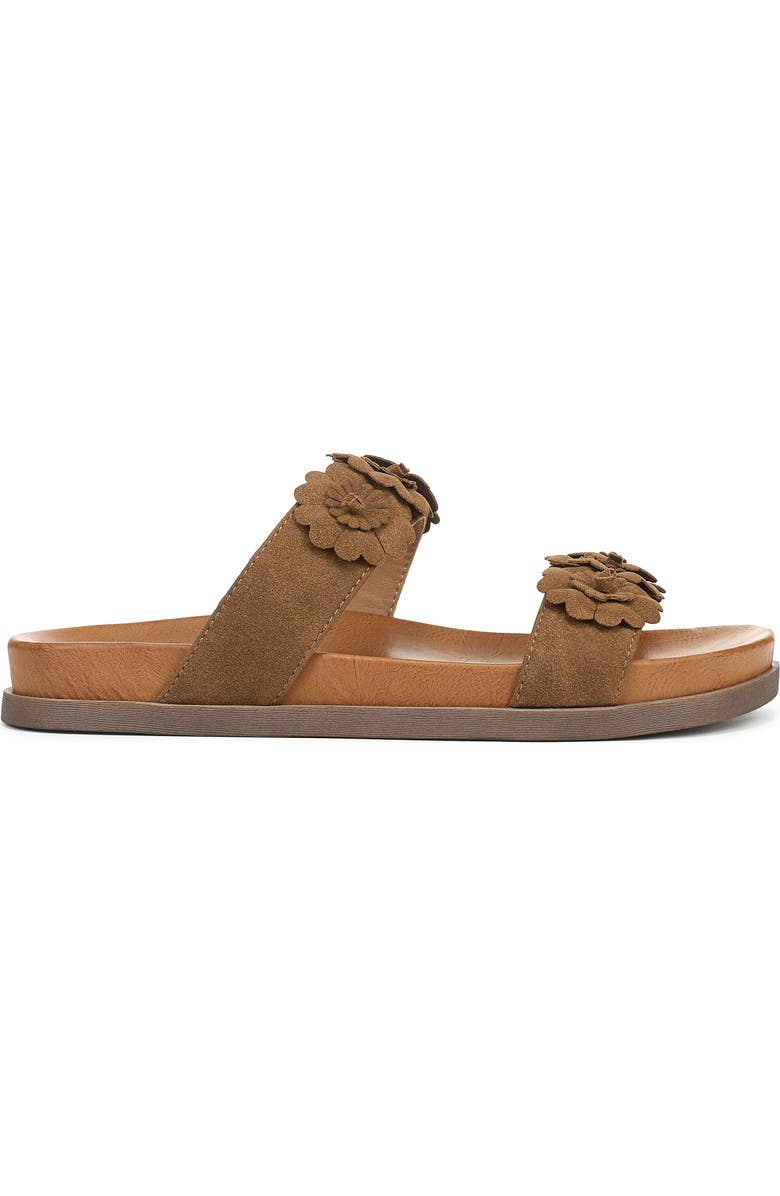 Blowfish Malibu Lovely Slide Sandal, Alternate, color, Scotch Brown Faux Suede