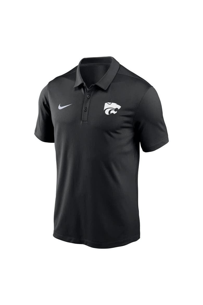 Men's Nike Black Kansas State Wildcats Victory Solid Performance Polo, Alternate, color, Black