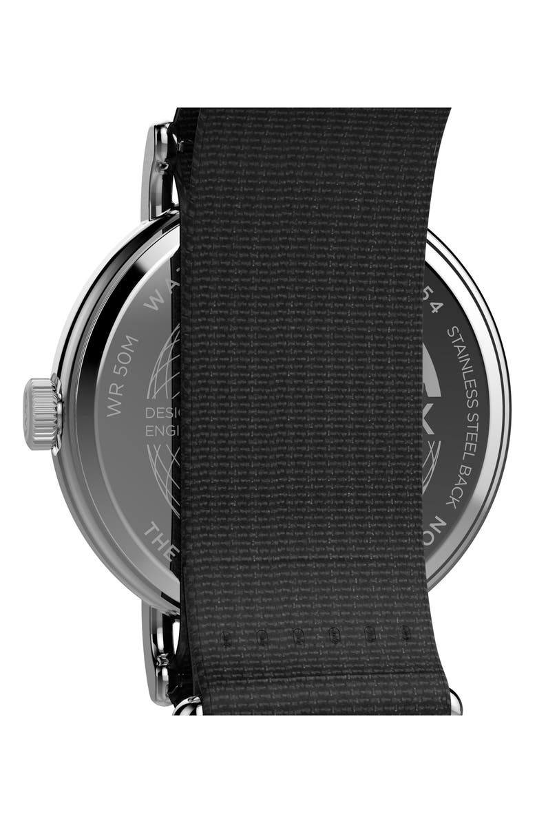 Timex<sup>®</sup> Weekender Canvas Strap Watch, 37mm, Alternate, color, Black