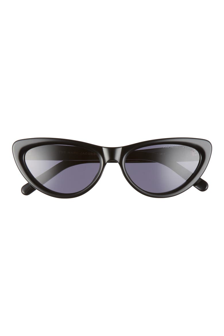 55mm Cat Eye Sunglasses, Main, color, BLACK/ GREY BLUE
