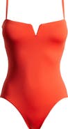 BONDI BORN Petra V-Wire One-Piece Swimsuit