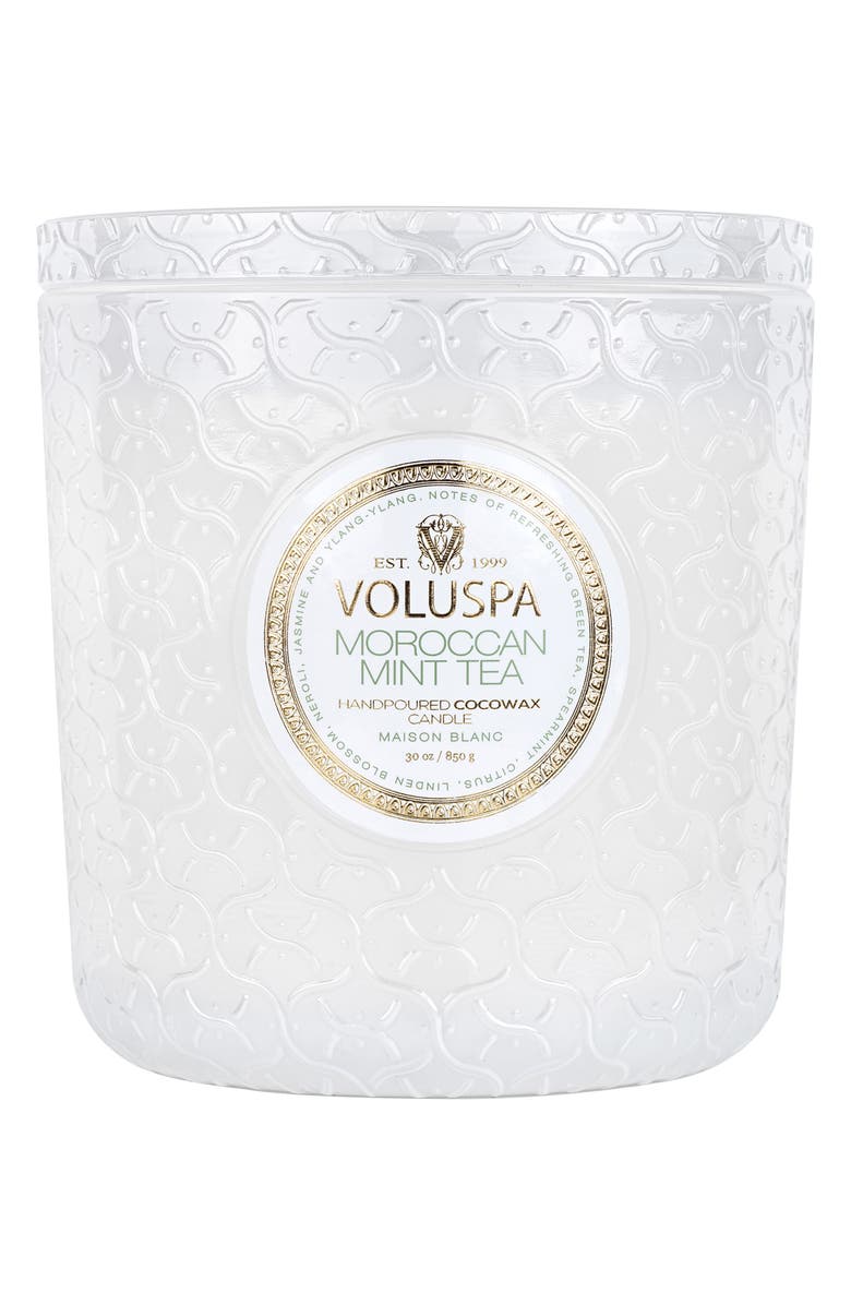 Voluspa Moroccan Mint Tea Luxe Candle, Alternate, color, Moraccan Mint