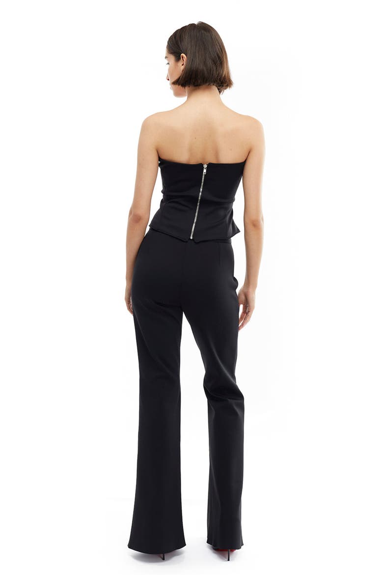 April Zipper Corset, Alternate, color, Black