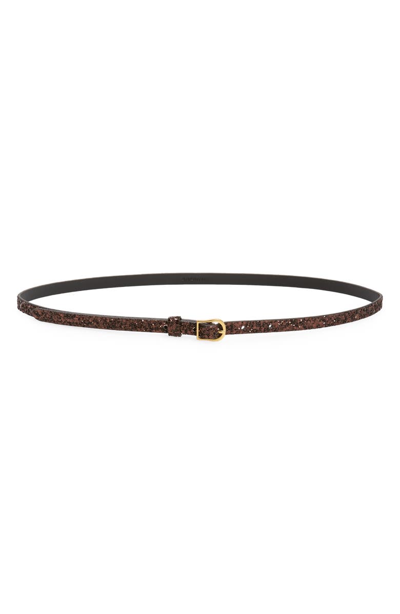 Zimmermann Glitter Skinny Belt, Main, color, 