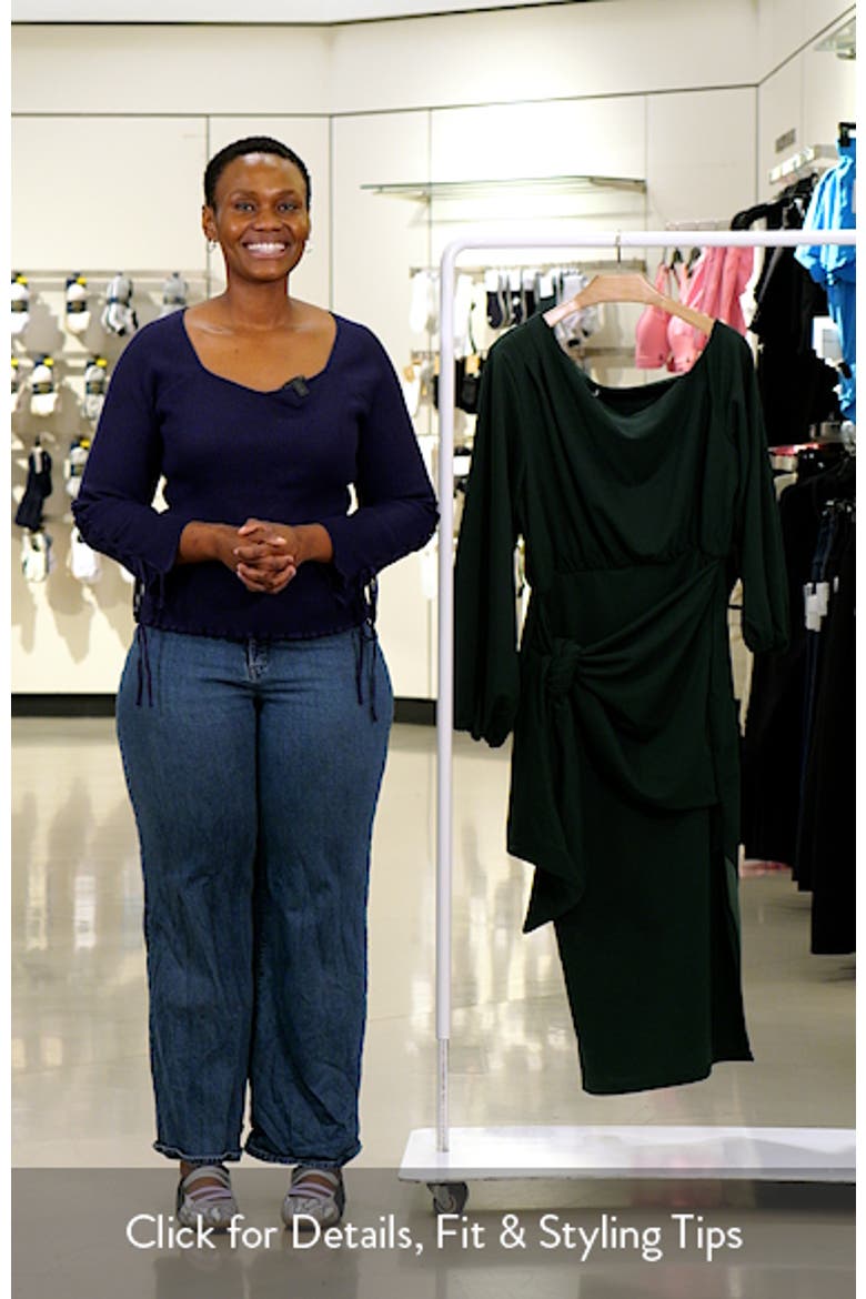 Alysia Long Sleeve Midi Dress video