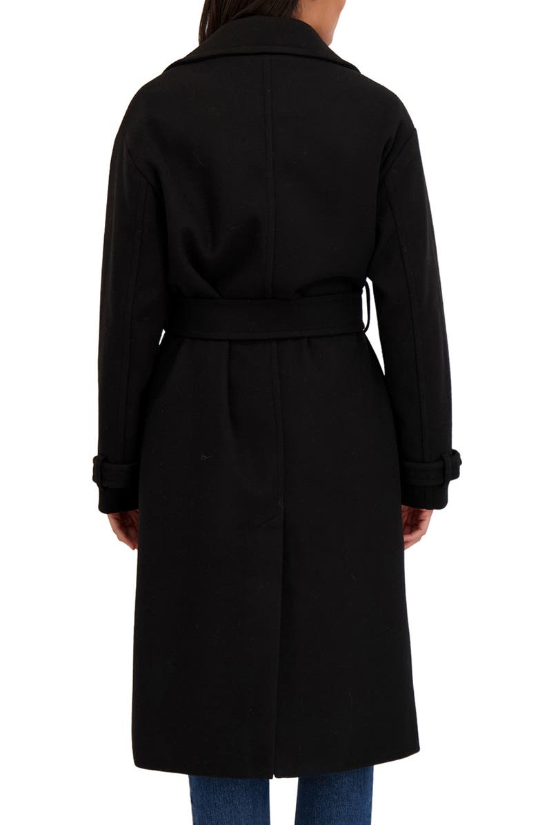 Sebby Wool Oversize Trench Coat, Alternate, color, Black