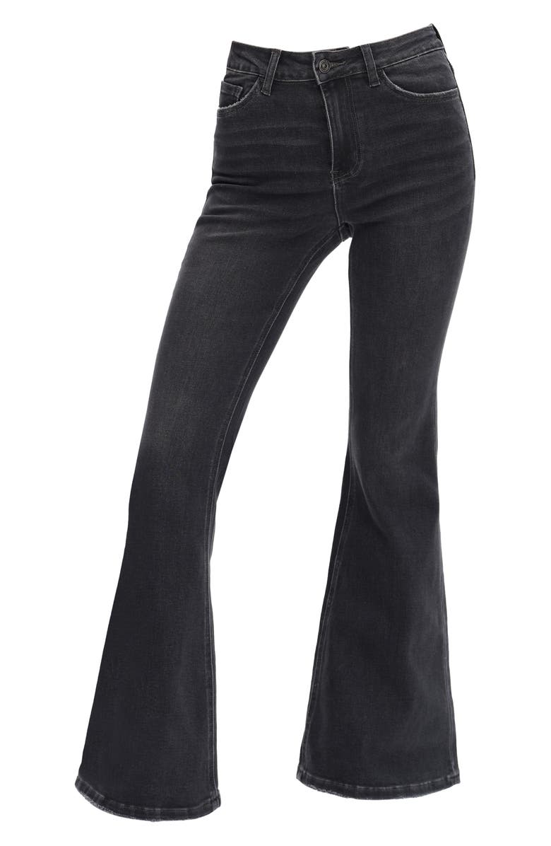 Bayeas High Waist Flare Jeans, Alternate, color, Grey