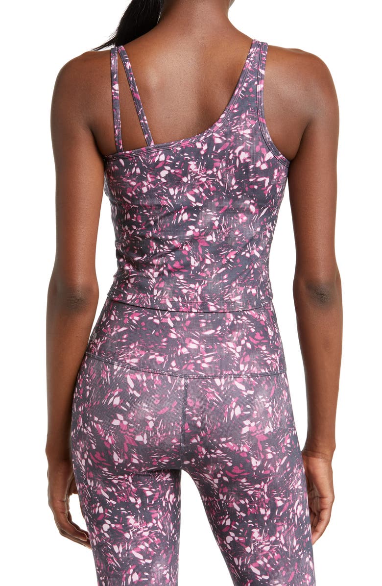 Zella Strength Crop Asymmetric Tank, Alternate, color, 