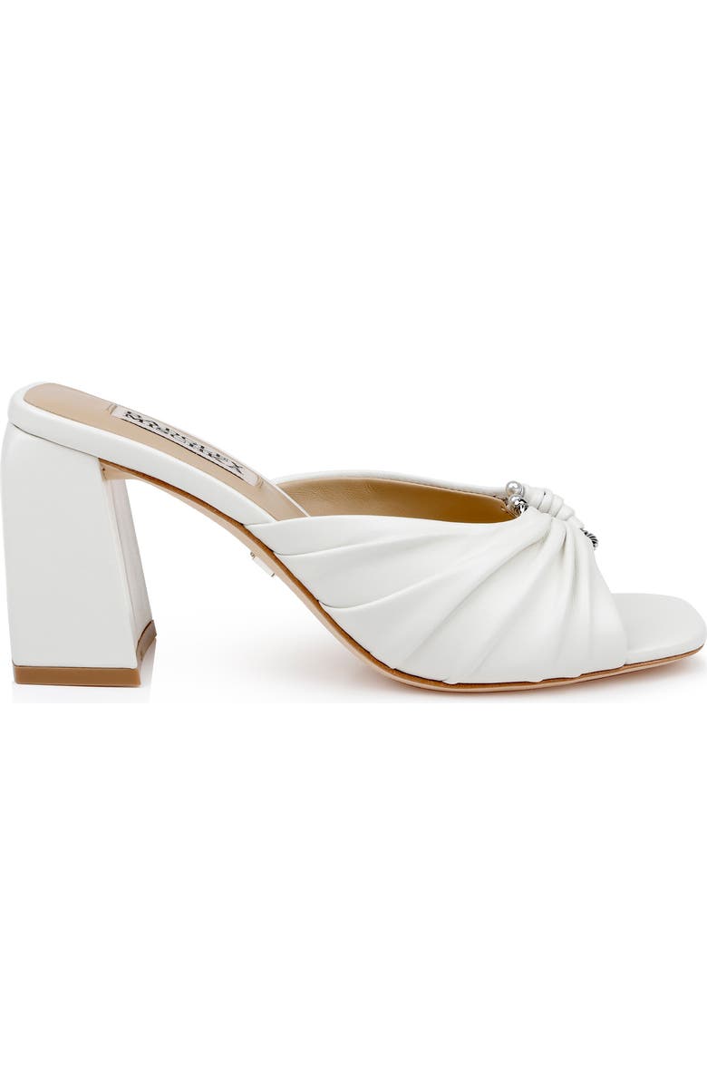 Badgley Mischka Collection Vayla Slide Sandal, Alternate, color, White Leather